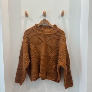 Sisters Cowl Neck Knit Sweater